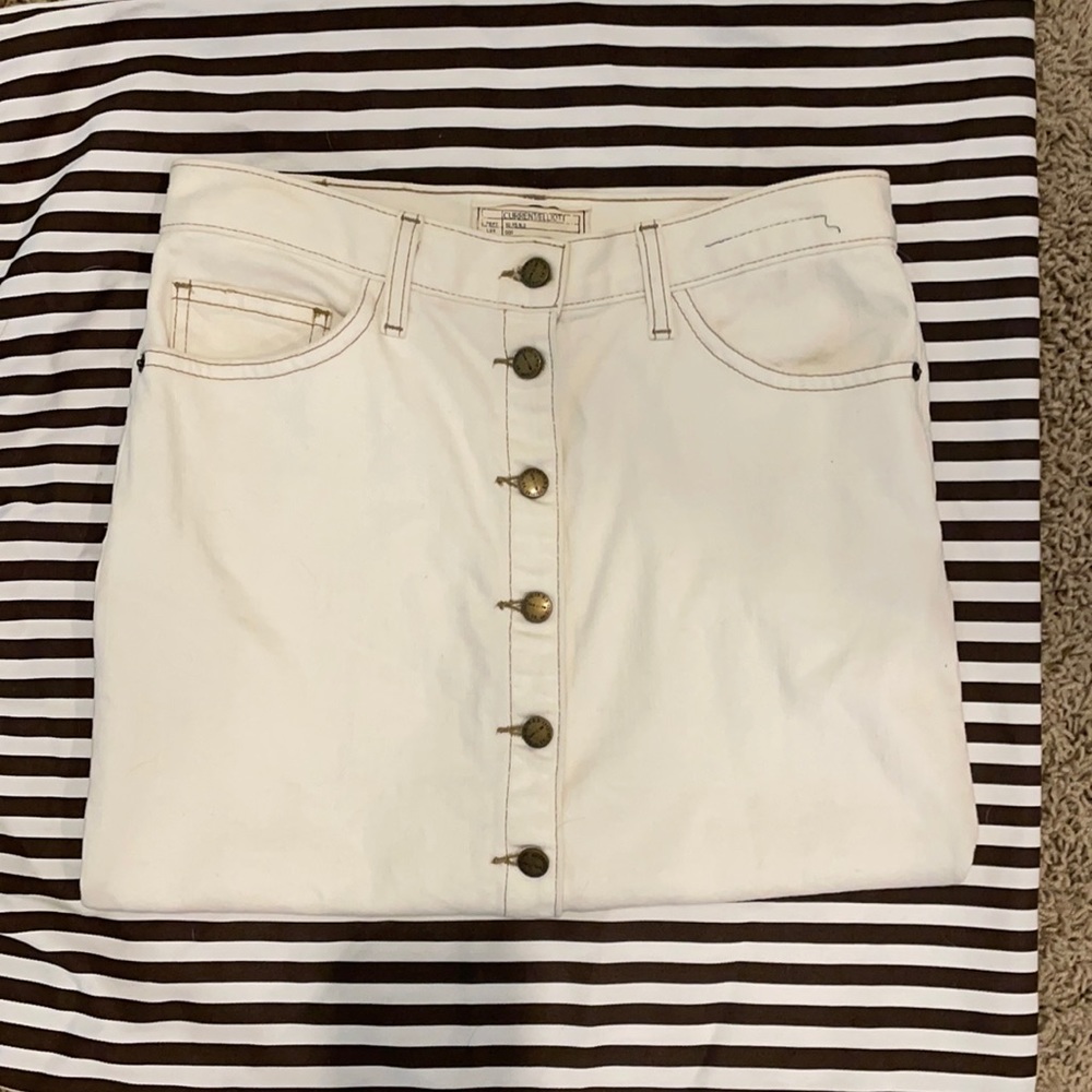 Current Elliott Denim Skirt- Button Front Size 27 - image 2